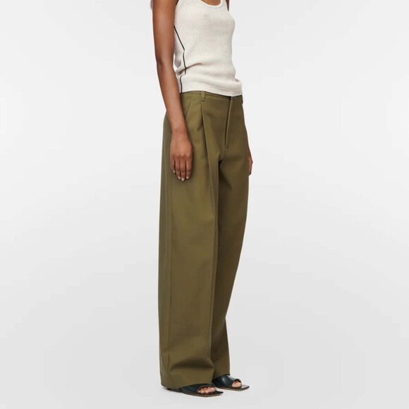 Maria McManus Pleat Front Pant - Loden Green - Picture 3 of 4